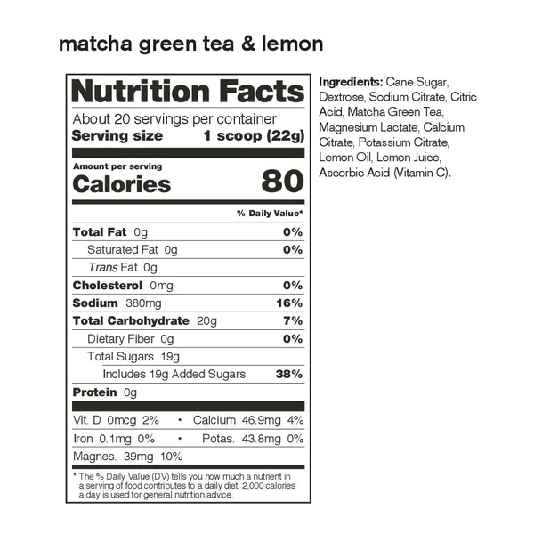 Nutritional information Nutritional information