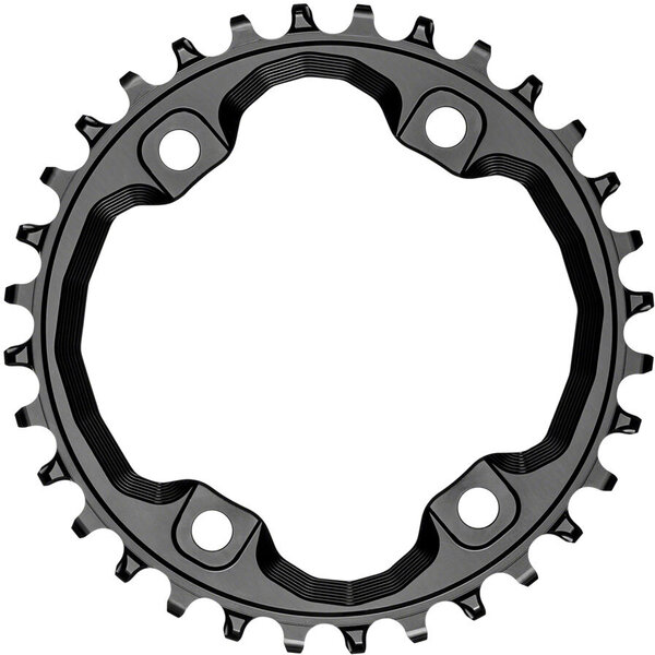 absoluteBLACK Round 96 BCD Asymmetric Chainring for Shimano XT M8000/SLX M7000 absoluteBLACK Round 96 BCD Asymmetric Chainring for Shimano XT M8000/SLX M7000