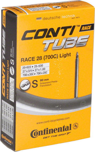Continental Light Presta Valve Tube Continental Light Presta Valve Tube