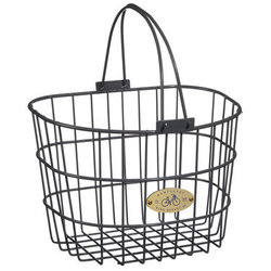 Nantucket Bike Basket Co. Surfside Adult Wire D-Shape Basket